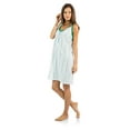 thumbnail image 2 of Casual Nights Women's Cotton Sleevless Nightgown Chemise, 2 of 5