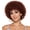 Brown, variant on Underwraps Short Brown Wig, Curly Dark Faux Hairpiece For Adult Halloween Costumes, 1970s Disco Theme Parties, Retro Carnival Dress Up Cospaly One Size
