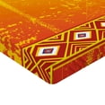 thumbnail image 2 of Ambesonne Africa Fitted Sheet, Motif, Queen Size, Orange and Marigold, 2 of 3