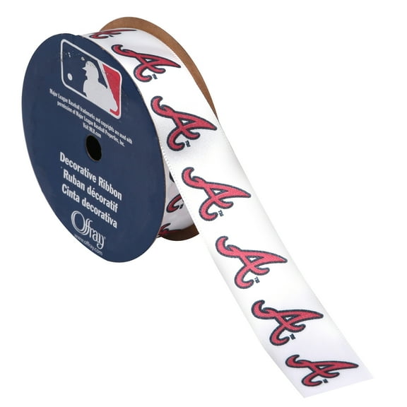 Offray 7/8"x9' MLB Atlanta Braves Ribbon
