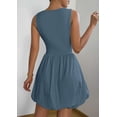 thumbnail image 2 of Vestido de verano PRETTYGARDEN 2025 sin mangas sin mangas con bolsillos, 2 of 8