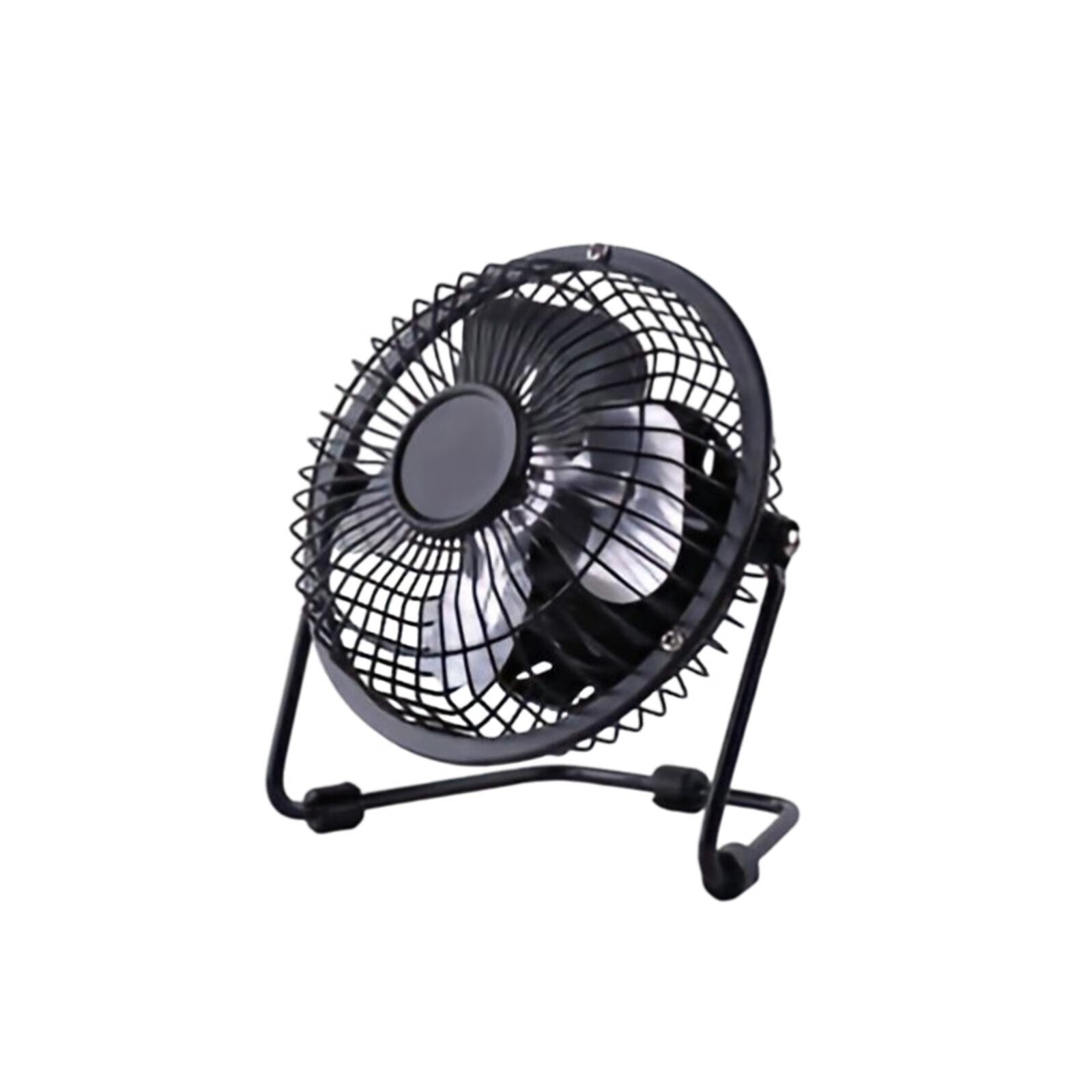 USB Fan 4 Inch Home Mini Electric Fan Office Desktop USB Small Fan Iron Metal