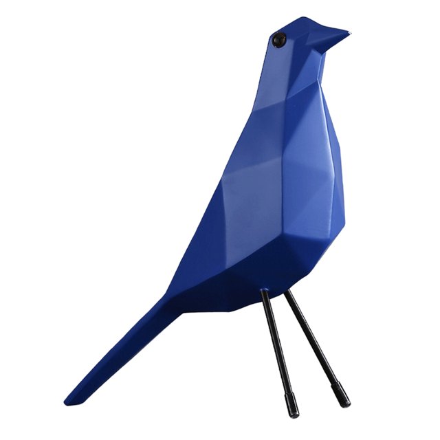 Diseño Geométrico Resina Azul Origami Adornos De Aves Decoración De Escritorio De Oficina Talla L Sunnimix Estatua de resina