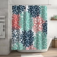 thumbnail image 4 of Cortina de ducha myvepuop de 70 x 70 pulgadas con 12 ganchos de plástico, impermeable, para baño, resistente, lavable a máquina, secado rápido, color azul cielo, talla única, 4 of 8