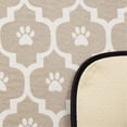 thumbnail image 2 of Design Imports Stone and Off White Lattice Paw Pet Mat, 2 of 4
