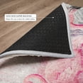 thumbnail image 6 of Addison Rugs Dream Shag Premium Machine Washable Transitional Soft Flamingos Pink Rectangle Rug, 9' x 12', 6 of 8