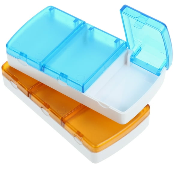 Miangastore Medicine Organizer Abs Elders Daily Use 2Set 3.73X1.89X0.79in