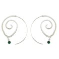 thumbnail image 1 of Pendientes de Aro Étnicos Vintage Zulema Pendientes de Tribales en Perforación Gitana India Plata1, 1 of 4
