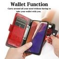 thumbnail image 5 of Case for Samsung Galaxy Note 20 5G Cover Leather Wallet Folio Case Book Design Flip Magnetic Closure - Red, 5 of 5