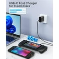 thumbnail image 3 of 65W Fast Charger for Steam Deck, Switch 2 2025 & ROG Ally - PD3.0 Foldable AC Adapter with 6.6FT USB C Cable, Switch 2 Charger Support TV Dock, PS Console, 3 of 6