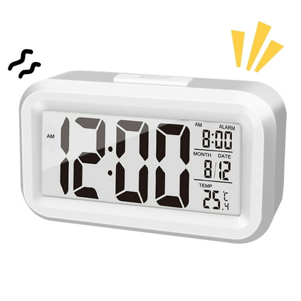 Reloj despertador digital inteligente con pilas de escritorio electrónico pequeño reloj