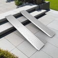 thumbnail image 6 of Tanfengu 63in 880 lbs Aluminum Loading Ramp, 2 Pack Anti-Slip Wheelchair Ramp, Portable Car Ramp for Steps Doorways Truck, Silver, 6 of 9