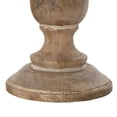 thumbnail image 4 of DecMode 3 Candle Light Brown Wood Candle Holder, Set of 3, 4 of 9