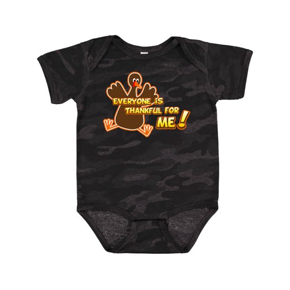 Inktastic Everyone is Thankful for Me Boys or Girls Baby Bodysuit