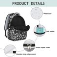 thumbnail image 4 of Paw Prints and Bones Backpack for School,Cute School Bag,Schoolbag with Adjustable Shoulder Straps & Padded Back,15.3"x11"x7.1".﻿, 4 of 6