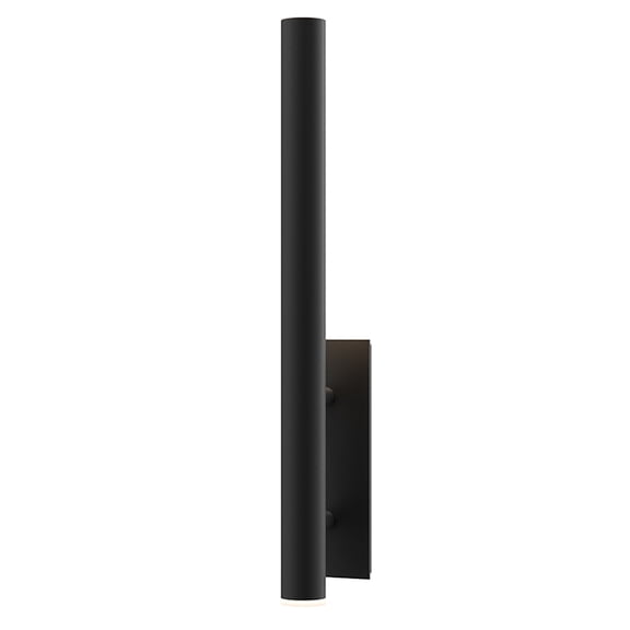 Sonneman 7480.97-WL Flue 2 Light 30" Tall Led Outdoor Wall Sconce - Black