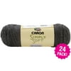 Caron Simply Soft Heather Yarn - Charcoal, Multipack of 24