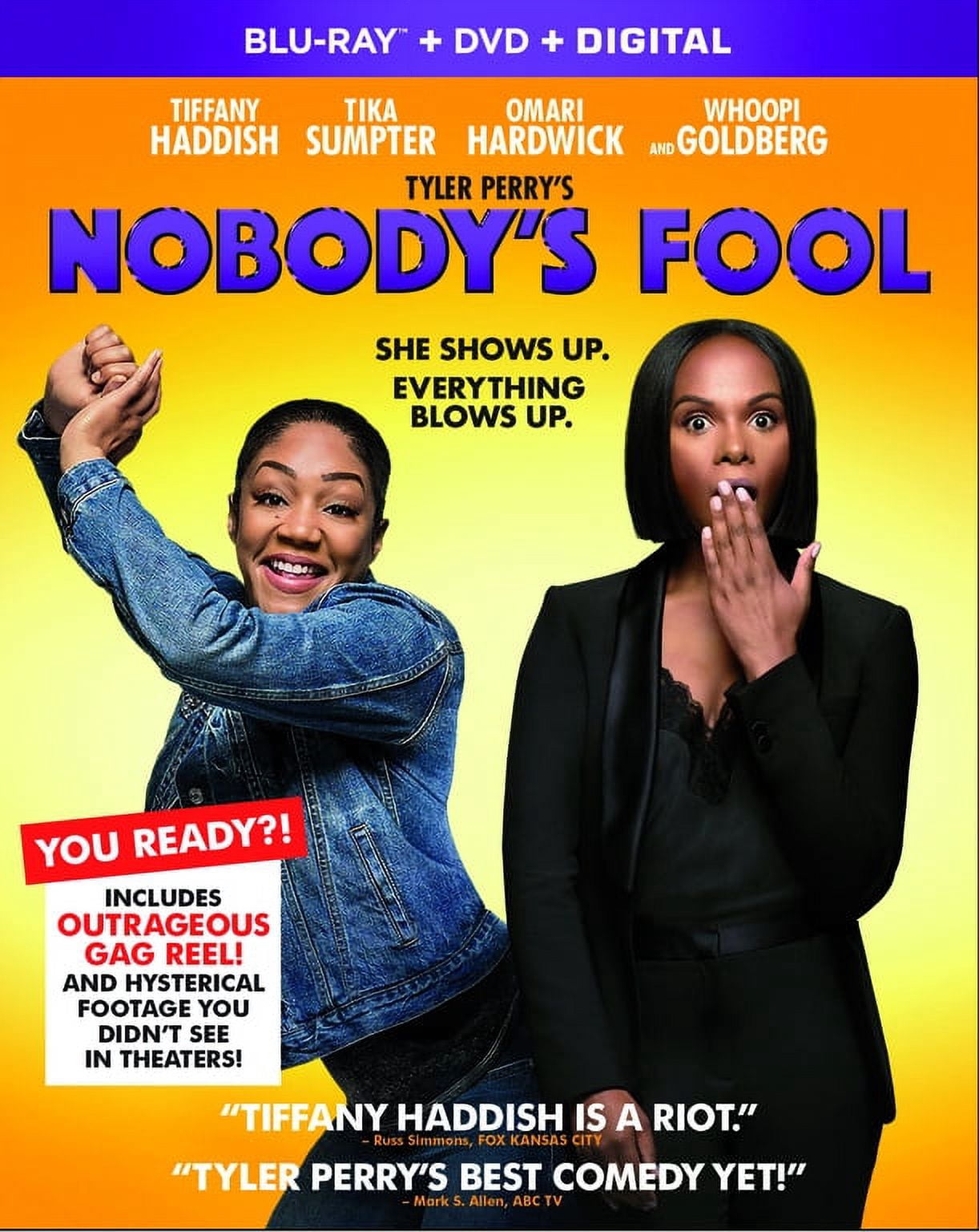 Tyler Perry's Nobody's Fool Comedy Movie (Blu-ray) Starring