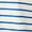 Barre Stripe True Blue, variant on Women's Cotton Cropped Boxy Tee with Short Sleeves, Sizes XS-XXL