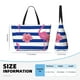thumbnail image 4 of Easygdp Flamingo Bolsa de Viaje de Playa de Gran Capacidad, Bolsa Tote Perfecta para la Playa, Escapadas de Fin de Semana y Viajes, 4 of 7