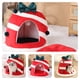 thumbnail image 3 of ColoMX Cama navideña para mascotas, cama cálida para gatos, cama navideña para gatitos, escondite para mascotas pequeñas, cama para perros pequeños, 3 of 8