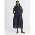 thumbnail image 3 of Free Assembly Women's and Women's Plus Sleeveless Mixy Midi Dress, Sizes XS-4X, 3 of 6