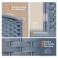 thumbnail image 5 of Jostyle 8 Panel All-Weather Room Divider Privacy Screen, Durable Folding Partition with Sturdy Pine Frame & Premium UV-Resistant Polypropylene Slate Gray, Waterproof Windproof Indoor Outdoor Use, 5 of 10