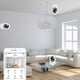 thumbnail image 3 of Cámara domo, sistema de vigilancia de seguridad inalámbrico para interiores 720P con , soporte de seguimiento de movimiento Servi perfke Vigilancia con cámara domo wifi, 3 of 9
