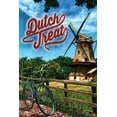 thumbnail image 2 of Has 13x18 White Modern Wood Framed Museum Art Print Titled - Dutch Treat, 2 of 4