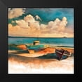 thumbnail image 2 of Calascibetta, Mike 15x15 Black Modern Framed Museum Art Print Titled - Shadow Boat II, 2 of 5