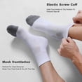 thumbnail image 3 of Paquete de 6 calcetines de tobillo para hombre con amortiguación, calcetines deportivos para correr, calcetines deportivos de corte bajo para hombre, calcetines antideslizantes invisibles, 3 of 5