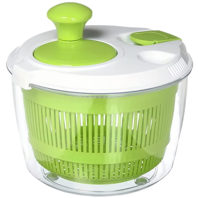 Centrifugadora de Lechuga, Escurridor de Lechuga Multifuncional, Centrifugadora para Ensalada Manual, Centrifuga de Verduras Rápido y Fácil, Secador de Lechuga y Verduras, Conten