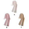thumbnail image 3 of Guardurnaity Mujer primavera otoño Top moda suéter de punto pantalones casuales Color sólido conjunto de atuendo para la escuela de trabajo al aire libre conjuntos de ropa Blanco Guardurnaity AP015365-01, 3 of 6