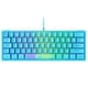 thumbnail image 1 of Btafrte Teclado Con Cable K61 RGB 60 Por Ciento 62 Teclas Teclado Ergonómico para Juegos (azul), 1 of 8