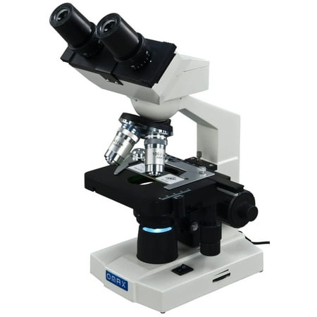 OMAX 40X-2000X Lab LED Binocular Compound Microscope with Double Layer Mechanical Stage and Coaxial Coarse/Fine Focusing Knob (B005TJ5CEG)