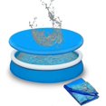 thumbnail image 1 of Cubierta de piscina redonda con aro metálico y cordón, protege de la lluvia y los contaminantes - Diámetro: 280 cm, 1 of 5