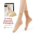 thumbnail image 7 of G&Y 12 Pairs Sheer Ankle Stockings for Women, 20D Nylon Socks, 12 Nude, 7 of 7