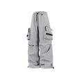 thumbnail image 4 of KeShDi Cargo Pants Men Men's Cargo Sweatpants Men's Solid Color Outdoor Multi Pocket Workwear Straight Leg Pants Gray XL, 4 of 4