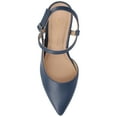 thumbnail image 5 of Journee Womens Scipio Crossover Ankle Strap Pointed Toe Pumps, Widths Available, 5 of 10