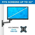 thumbnail image 6 of Mount-It! Monitor Wall Mount | Fits 17"-32" Monitors | Height Adjustable VESA Bracket, 6 of 6