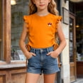 thumbnail image 2 of UAYOTSE Girls Shirts Short Sleeve Soft Cotton T-Shirts Plain Tees Tops Clothes for Kids,Sizes 1-2 Years, 2 of 6