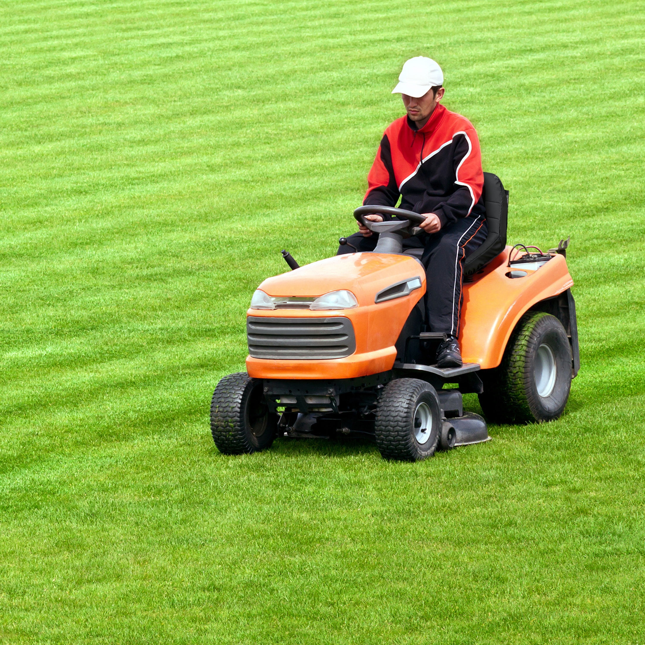 Lawn Tractor Seat Cover, TSV Universal Lawn Mower Seat Cover, Black