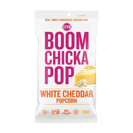 Angie's BOOMCHICKAPOP White Cheddar Popcorn, 1.5 oz