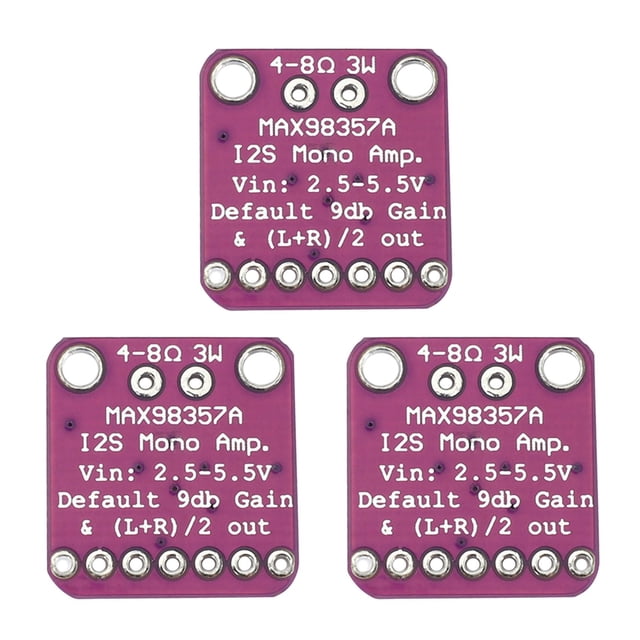 3X Max98357 I2S 3W Clase Amplificador D Interfaz de Breakout Dac Módulo Decodificador Tarjeta de Audio Sin Filtro para Raspberry Pi Esp32
