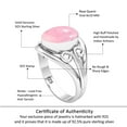 thumbnail image 6 of Rose Quartz Women Jewelry 925 Sterling Silver Ring, 6 of 9