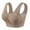 Coffee, variant on Soft Comfortable Bras for Older Women Mesh Breathable No Underwire Full Coverage Bralettes Fashion Jacquard Hollow out Vest-Style Push up Bras Solid Color Basic Bra Green M