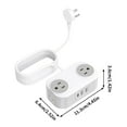 thumbnail image 2 of YUNAFFT Travel Power Strip, 4 Outlets 3 USB Ports (1 USB C) with 4FT Wrapped Short Extension Cord, Compact Power Strip for Hotel Travel Essentials, 2 of 6
