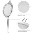 thumbnail image 2 of Food Strainer, Premium Stainless Steel Fine Mesh ScreenPremium Stainless Steel Fine Mesh Screen Colander Sieve Filter Sifter Riddle Griddle for Kitchen Rice Juice Quinoa Food Flour Baking, 2 of 5