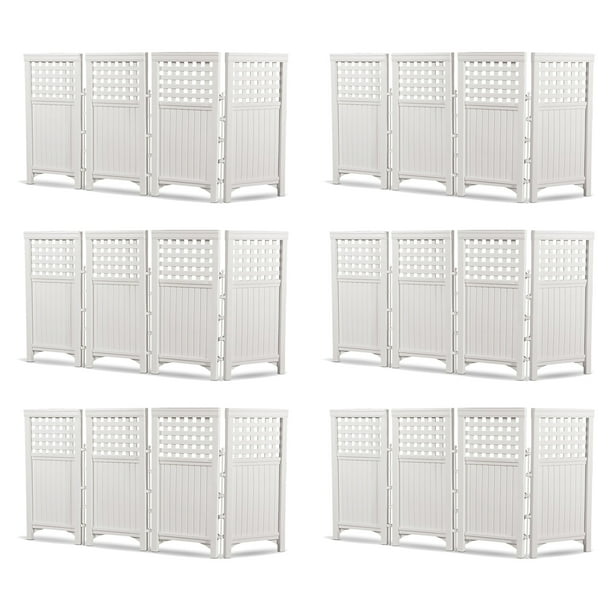 Suncast Outdoor Garden Yard 4 Panel Screen Enclosure Gated Fence White 6 Pack Com Suncast Outdoor Garden Yard 4 Panel, Suncast Outdoor Screen Enclosure Menards