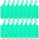 thumbnail image 2 of 100 etiquetas de plástico en blanco, reutilizables, para colgar, para llaves, almacenamiento, impermeables, para escribir, color verde, 2 of 8